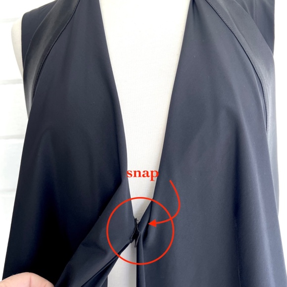 MC PLANET Tuxedo Inspired Asymmetrical Draped Tunic Vest(8) & Slim Pants(10) Set - Picture 4 of 16